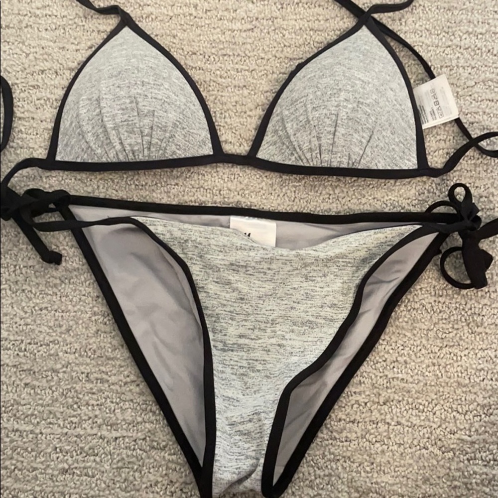 H&M gray bikini size small